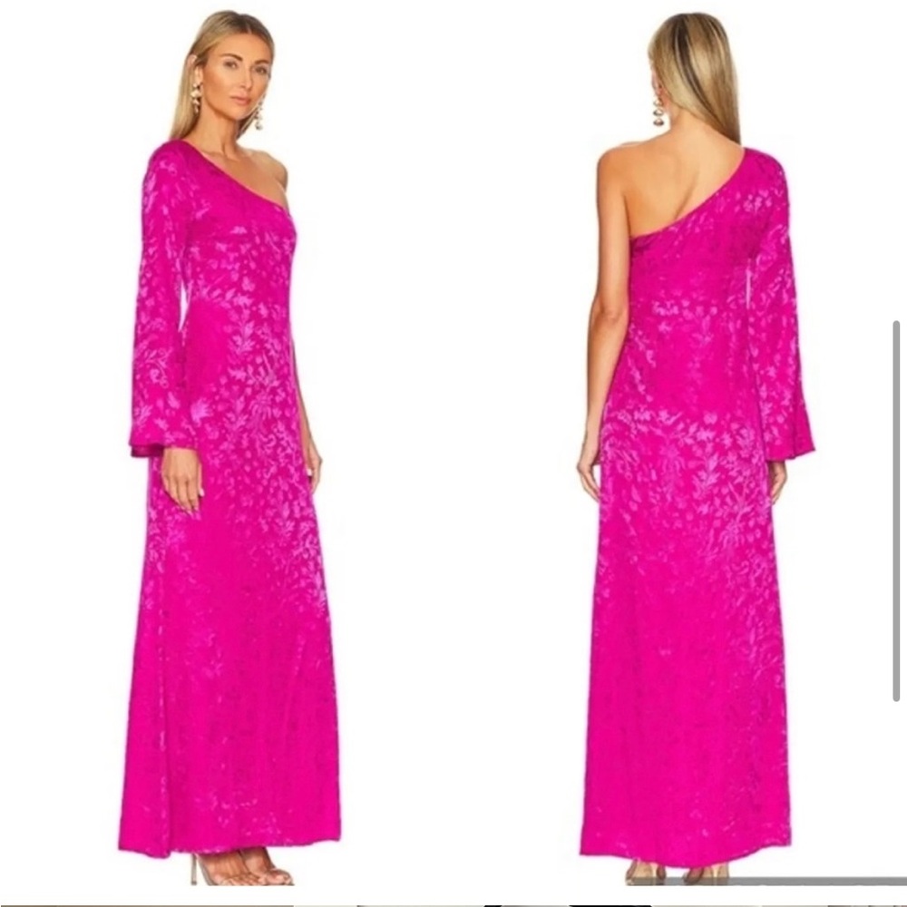 NWT $278 House of Harlow 1960 x REVOLVE Ulrich Maxi Dress Pink Fuchsia Gown - S